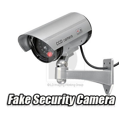 Outdoor/Indoor Fake Surveillance Security Dummy Camera Waterproof LED 