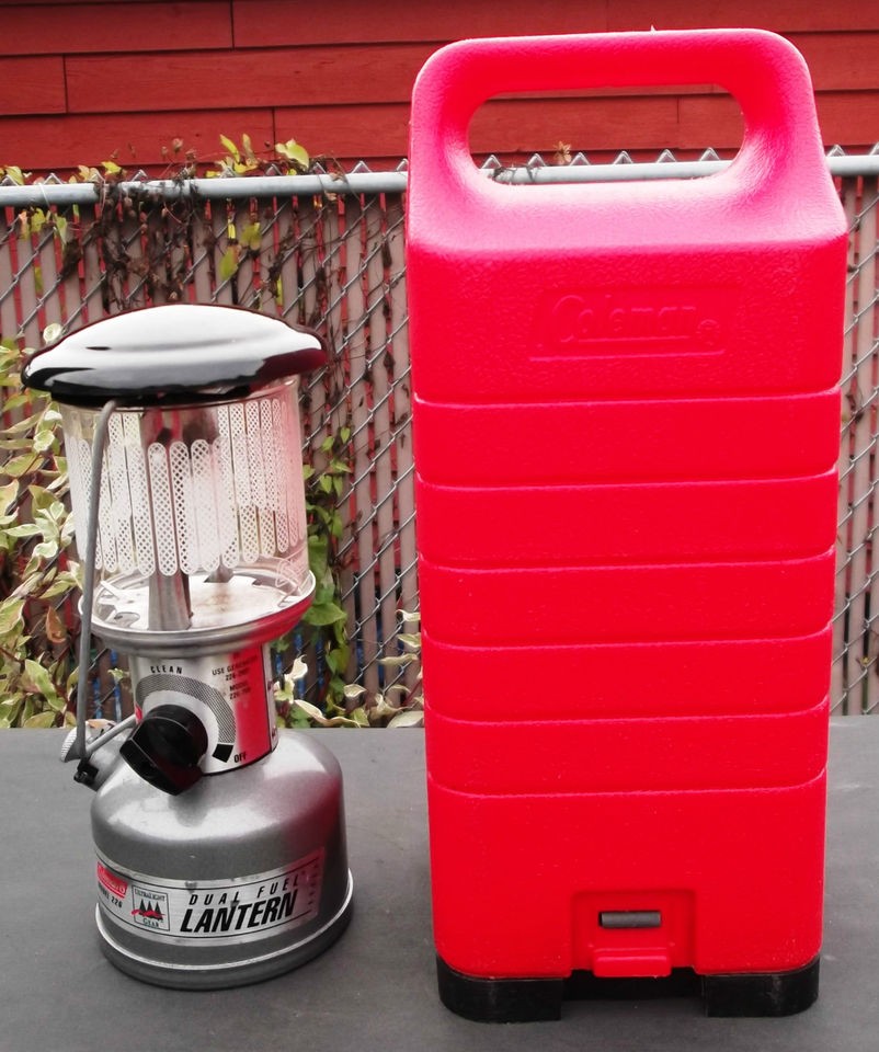   MODEL 226 DUAL FUEL SINGLE MANTLE LANTERN WITH PLASTIC CARRY CASE