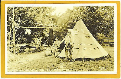 Native Americana Real Photo Postcard   Cherokee Indian