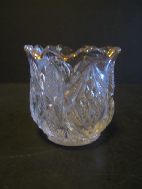 Antique EAPG Pattern, Pressed Glass Toothpick Holder