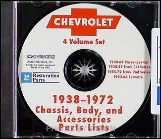 1967 1972 Chevrolet Truck Parts Catalog CD Pickup Suburban Blazer Van 