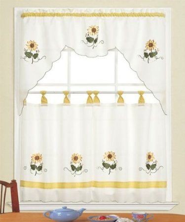 sunflower curtain in Curtains, Drapes & Valances