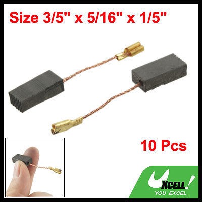 Pairs Electric Churn Drilling Motor Carbon Brushes 15 x 8 x 5mm