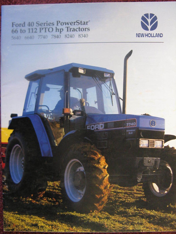 Ford New Holland 5640 6640 7740 7840 8240 8340 Tractor Sales Brochure