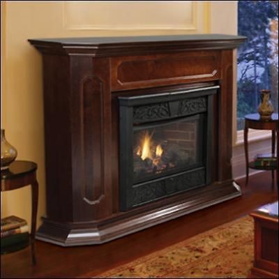   Gas Fireplaces Ventless Propane Natural Gas w/Fireplace Mantle Mantel