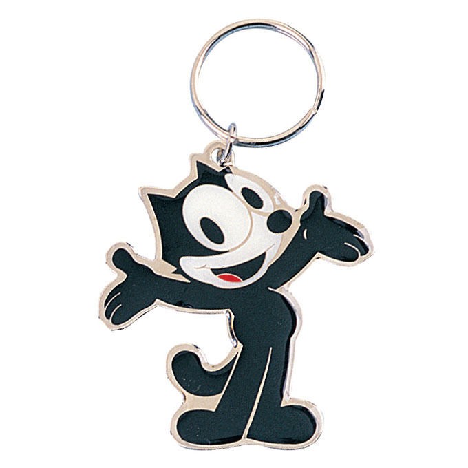 Brand New Felix the Cat Enamel Keychain TV Cartoon Backpack Hanger 