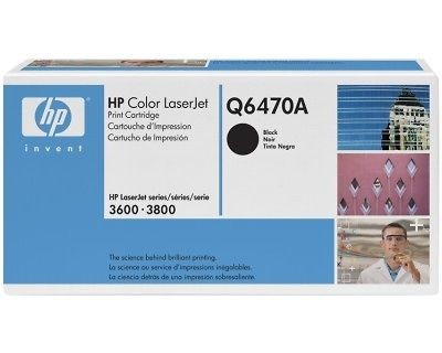 HP Q6470A Black GENUINE 3600 Toner Cartridge NEW