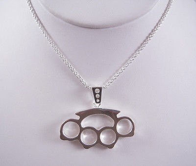brass knuckles necklace in Jewelry & Watches