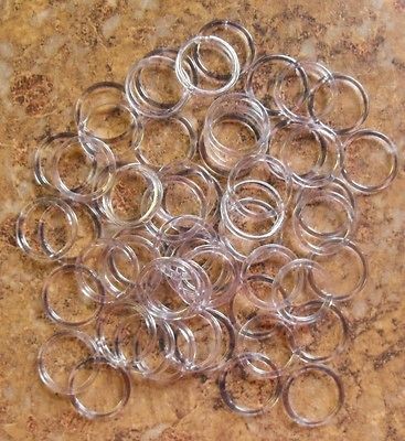 Clear Plastic Bra Rings. Pack of 25. Great for making headbands 3 
