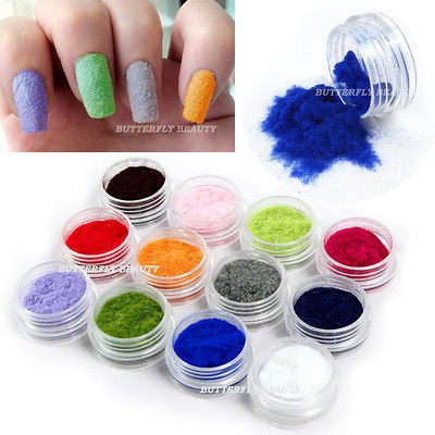   Flocking Powder Set Nail Art Decoration Polish Tips Manicure B52