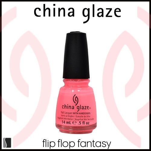 China Glaze Nail Polish Poolside FLIP FLOP FANTASY Lacquer 80946 .5 oz 