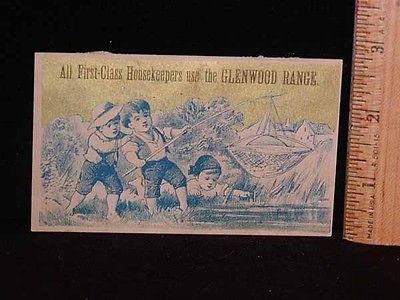   TRADE CARD First Class Housekeepers Choose GLENWOOD RANGES, Stove Ad