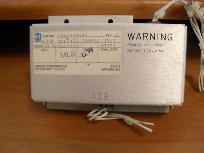 Harris/Gates Line Voltage Sample Unit for Transmitter