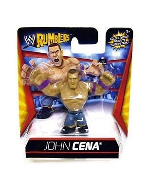 WWE Wrestling Rumblers Mini Figure John Cena Purple Wristbands