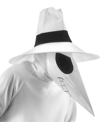Spy Vs Spy WHITE Adult Costume Kit Hat Mask Headsock NEW MAD