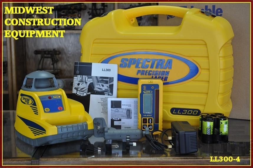 NEW Trimble Spectra Precision LL300 Laser Package w/ HL450   NiCad 