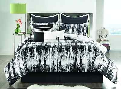 black and white bedding twin in Comforters & Sets