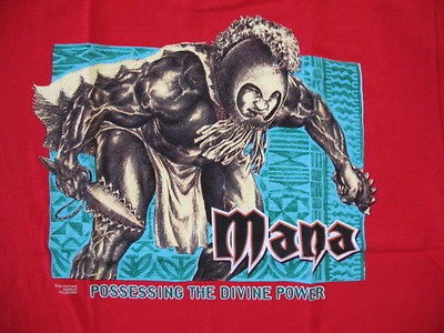 Hawaiian Strength Mens Red Mana Hawaiian Warrior T Shirt Sz XL   NWOT