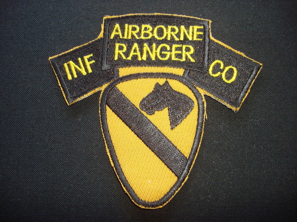 AIRBORNE RANGER INF CO.   1st Cavalry Division   Vietnam War Patch