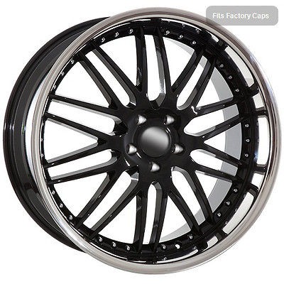 22 black rims wheels fit BMW 2009 X5 X6 mesh chrome lip Clearance Sale