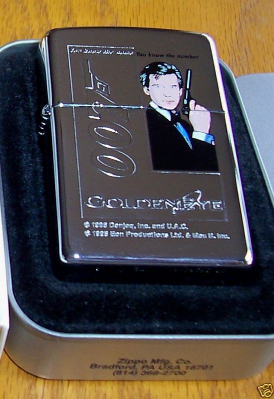 ZIPPO Lighter James Bond 007 GOLDENEYE You Know the Name You Know the 