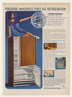 1966 Frigidaire Refrigerator Space Age Power Capsule Ad