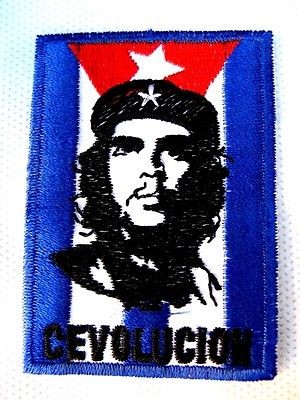 Che Guevara patch blue patches sewing t shirt hat bag pants jacket 