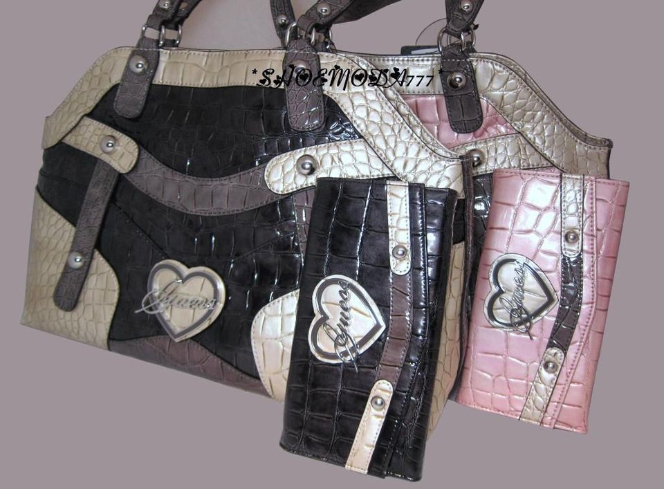   ELMA Bag Purse Handbag Satchel Tote Sac Heart Logo Wallet Checkbook