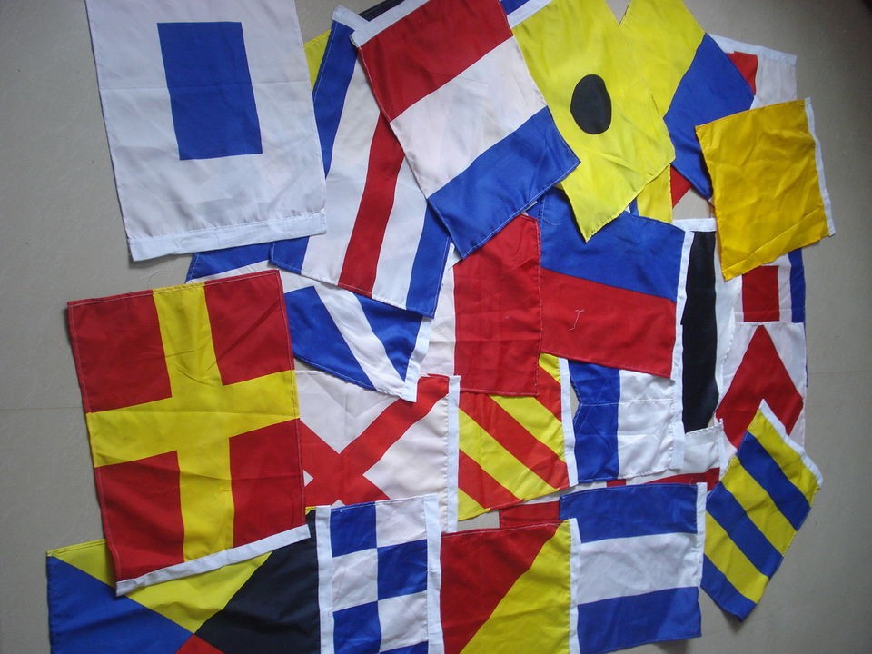 Naval Signal Flags & Pennants * 15 X 18 * Set of Total 26 flag 