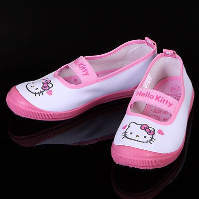 Authentic HELLO KITTY Pink Girls Casual Gym Shoes Sandal Trainer Size 