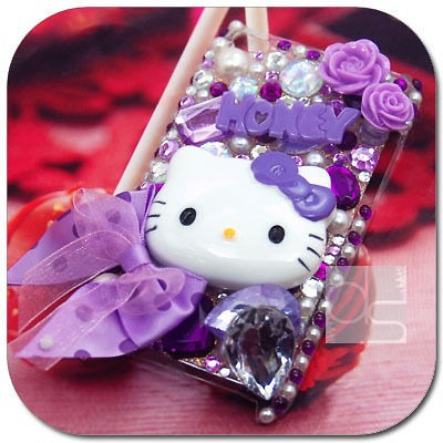 Hello Kitty Bling Hard Skin Case iPod Touch iTouch 4G 4th Generation 
