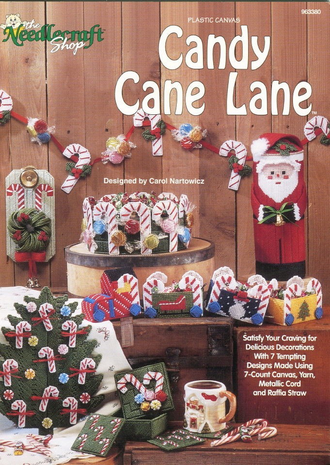 Candy Cane Lane ~ Plastic Canvas Booklet ~ Christmas Tree ~ Train 