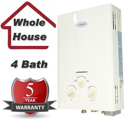 Natural Gas Tankless Hot Water Heater  Instant On Demand Whole House 