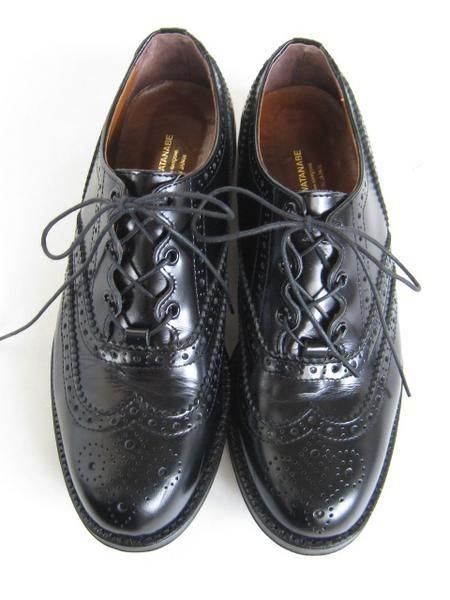 JUNYA WATANABE COMME des GARCONS__Black Wingtip Leather Shoes__2012