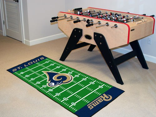 St. Louis Rams NFL 29 x 72 Football Field Runner Area Rug Floor Mat