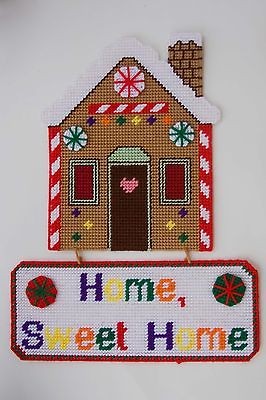 Gingerbread House Home Sweet Home Plastic Canvas Pattern  Christmas