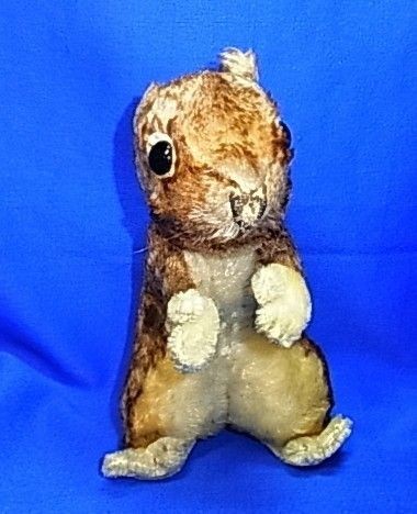 Original Vintage German Stuffed Animal Steiff Squirrel without Button 