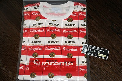 SUPREME 2012 SPRING SUMMER CAMPBELLS ANDY WARHOL TEE SHIRT NY SS12