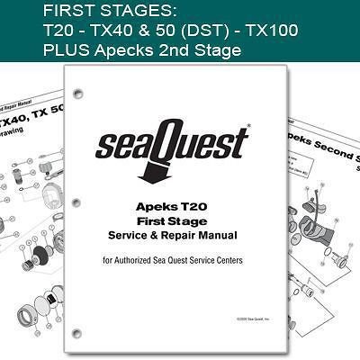 apeks regulator service manuals t20 tx40 tx50 tx100 time left