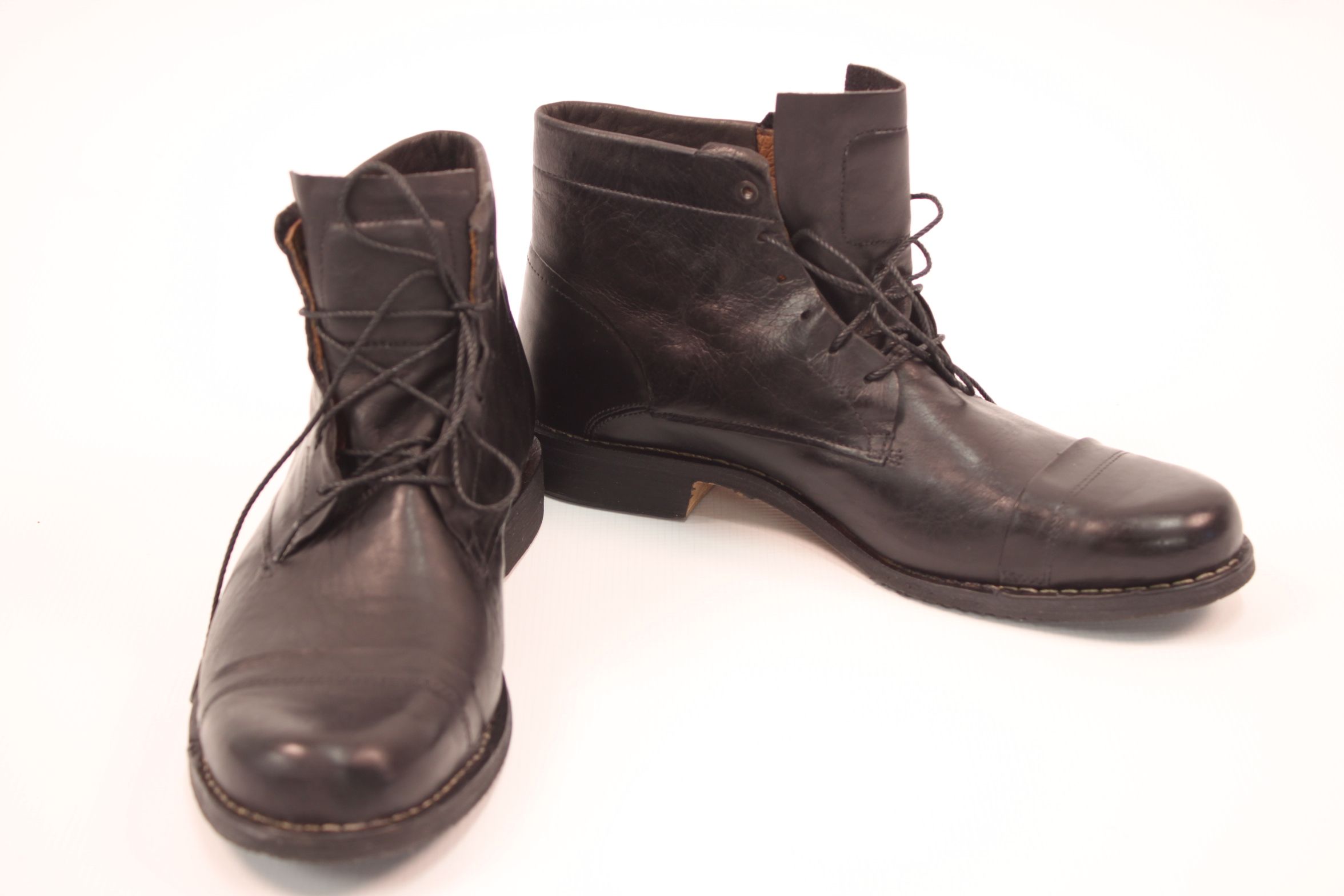 Timberland Abington Mens Lace up Captoe Boot Black Size 9 NIB