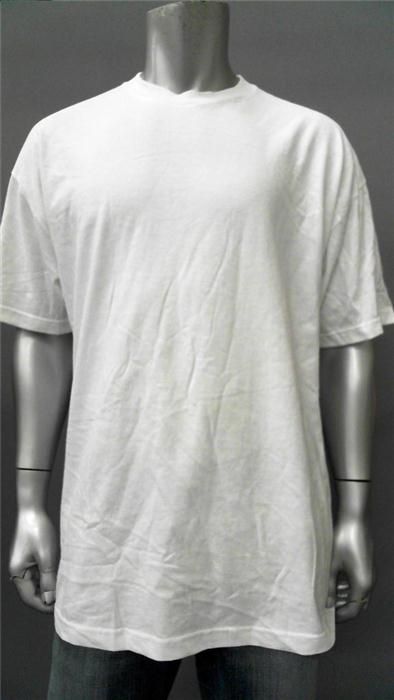 Alstyle Apparel & Activewear Mens Cotton Basic T Shirt SZ 2XL White 