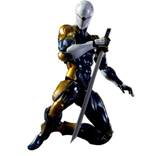   Gear Solid Cyborg Ninja Gray Fox Play Arts Kai Action Figure