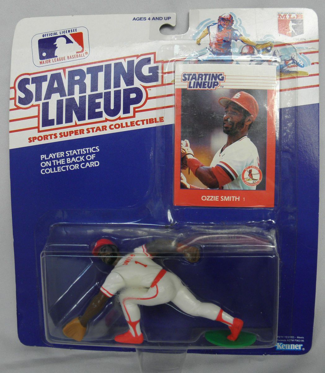 STARTING LINE UP BASEBALL ACTION FIGURE TOY 1988 OZZIE SMITH ST LOUIS 