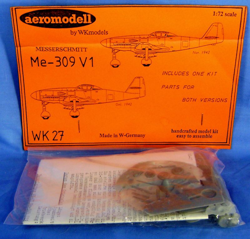 Aeromodell Me 309 V I Epoxy Resin Model Airplane Kit