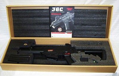 Jing Gong 36C 370 FPS Fully Automatic Electric Airsoft Rifle Gun New 
