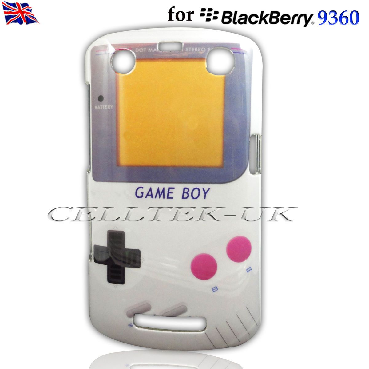 Game Boy Hard Case Cover for Blackberry Curve 9360