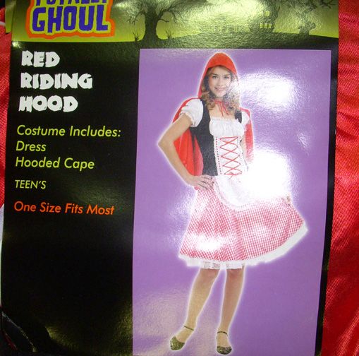Red Riding Hood Dress Halloween Costume Junior 3 5 NWT