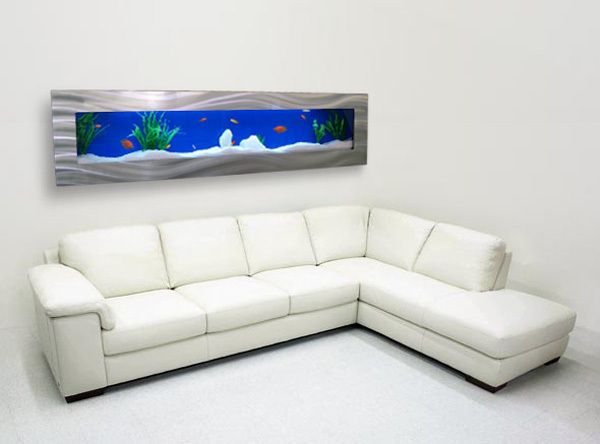 Aquarium Glass Fish Tank 1800 x 445mm Wall Mounted Space Saving FP1 S 