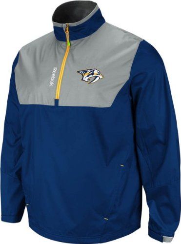 Nashville Predators Reebok Center Ice 1 4 Zip 2012 Hot Jacket Sz 4XL 