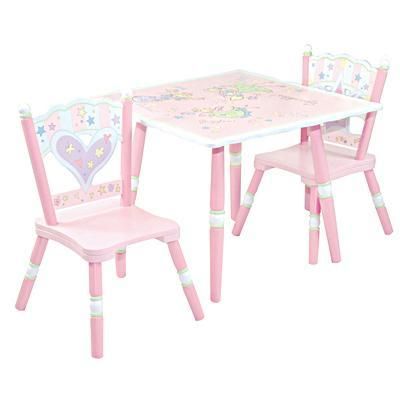 Child Toddler Fairy Wishes Pink Purple Table Chair Set
